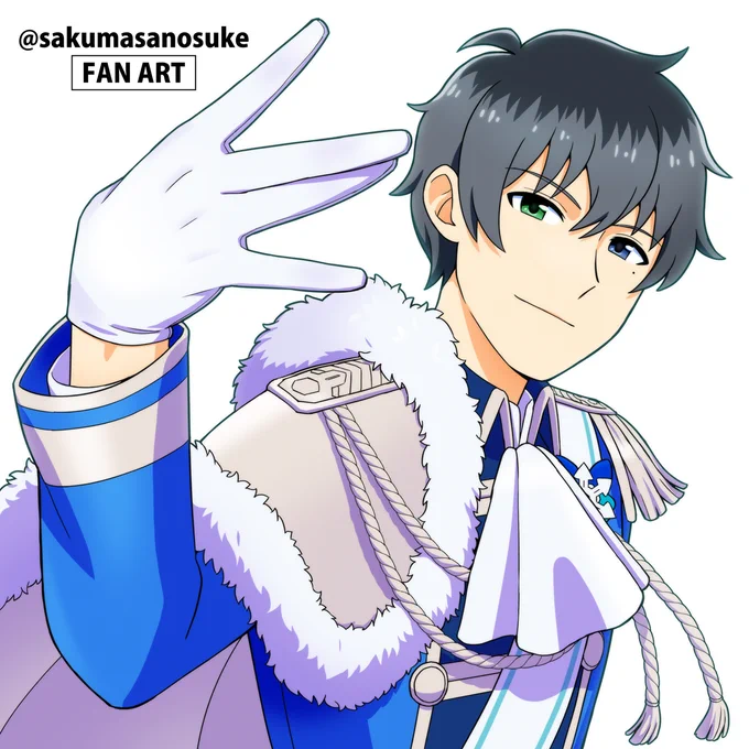 【ファンアート/FAN ART】 一目惚れした大好きなキャラクターたちです なんか青い