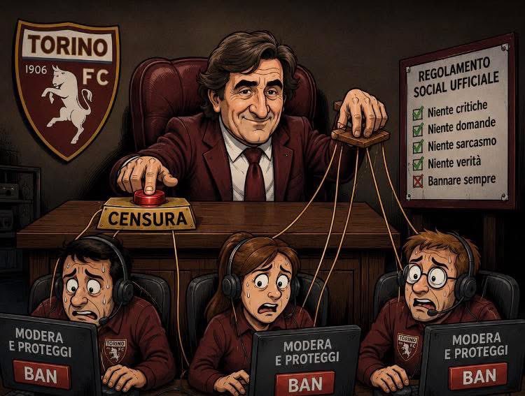 FrancyF09's tweet photo. Il @TorinoFC_1906 è tornato pesantemente a bloccare i suoi stessi tifosi 🤡 

Il circolino di admin e simili in sti giorni non accetta attacchi (nemmeno SENZA insulti) alla campagna abbonamenti 

CHI SI ABBONA È COMPLICE, facciamo come i laziali

Foto di Ernesto Bronzelli da FB https://t.co/xdex8lfNf0