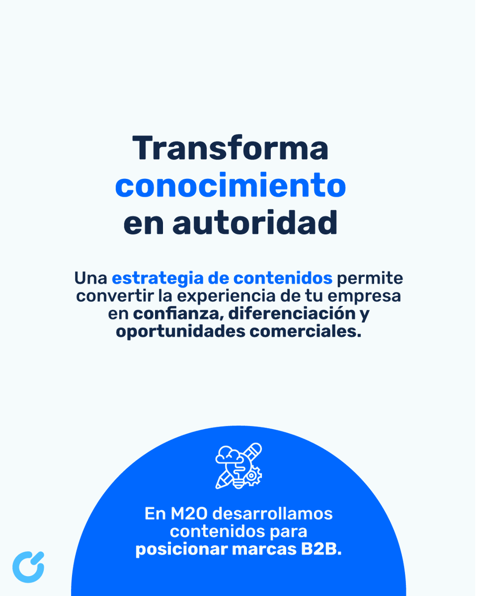 M2OSoluciones's tweet photo. Publicar con frecuencia mantiene activa una cuenta, pero no necesariamente construye autoridad.
En el marketing B2B, el contenido experto transforma el conocimiento de una empresa en confianza, diferenciación y oportunidades.
¿Publicas por cumplir o para posicionarte?
#M2O https://t.co/3uGxAwreQX