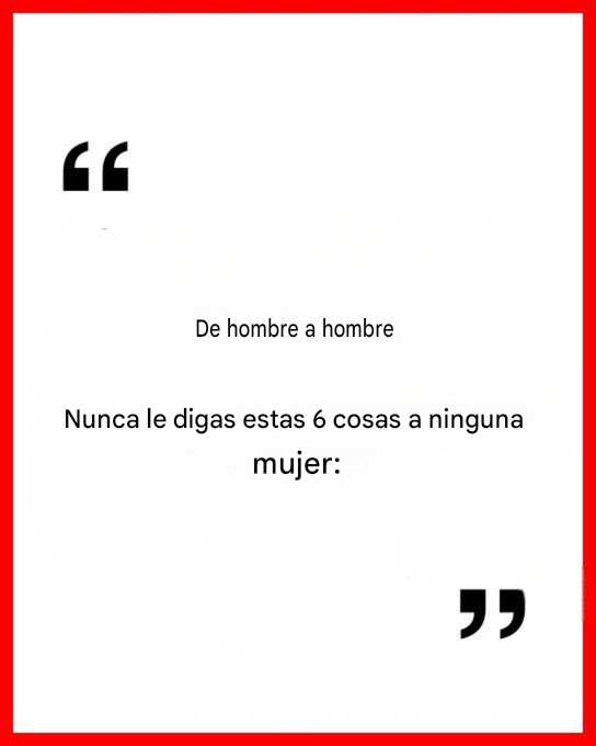realTigerAgency's tweet photo. De hombre a hombre

Nunca le digas estas 6 cosas a ninguna mujer:

-Hilo- https://t.co/02bTRKr5qS