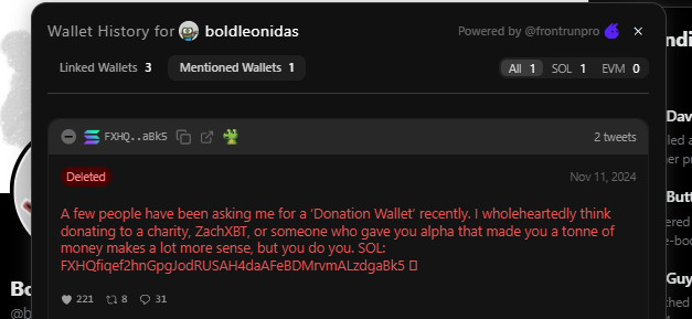 PurpTheQuant's tweet photo. sending to wrong wal, he dropped wal before https://t.co/JJT3ophpil