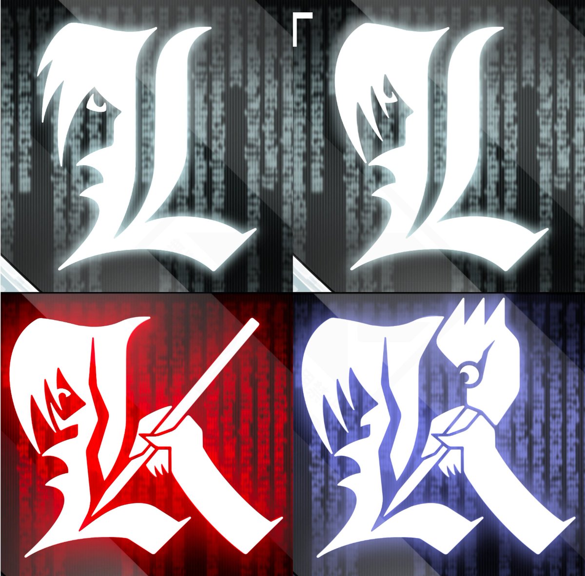 Iza-Nigi 新構文、祝詞構文追加　ロゴストロンニギ　イザニギ 📓400 Thanks!!!! 4つのロゴで夜神月の運命を表しました。