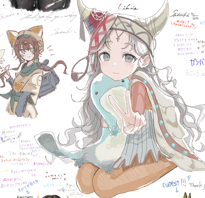 satsutsuki1's tweet photo. 黒猫ちゃんの絵チャにおじゃまして、リヴェリアかきました！！　りうちゃんとご一緒　ありがとうございました！！ https://t.co/pQwwR5BpXH
