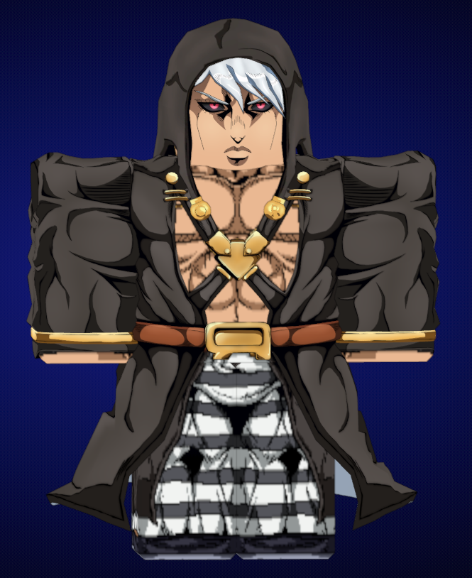 HudieFella's tweet photo. Risotto Nero from JJBA:GW
For VERSANI 地下
(R6 classic clothing, face and hat isnt mine)

#ROBLOX #RobloxDevs #robloxdev #JJBA #JOJO #GoldenWind #RisottoNero https://t.co/rlMdEFGNCG