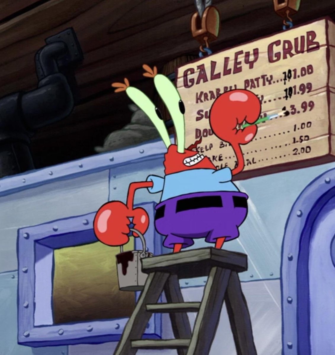 hisnamesJeff's tweet photo. @ArtofSpongebob The menu when the king is coming to visit: https://t.co/JfxvuWbPWi