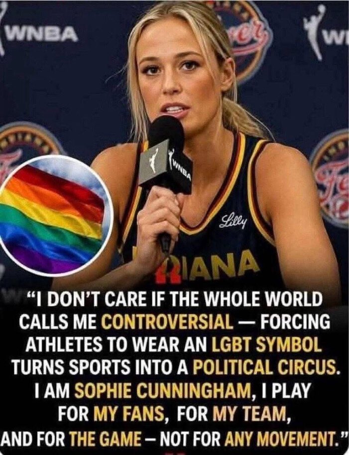 TrumpGirlLove's tweet photo. Kudos to Sophie Cunningham, this is the way it should be! 🇺🇸🔥🇺🇸🔥🇺🇸 https://t.co/rl2gMfJqj8