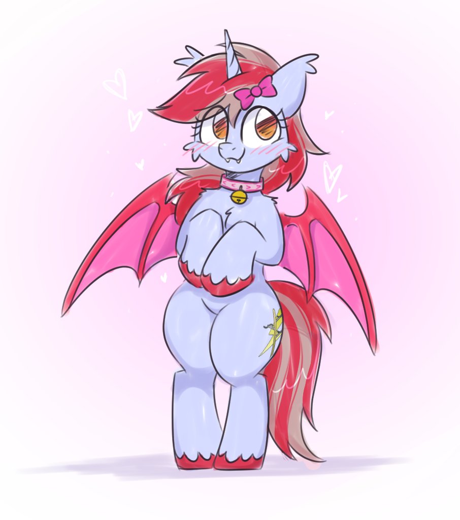 🎀Lil'Cinnamon/Bow unibat/irl mare RAFFLE PINNED! tweet media