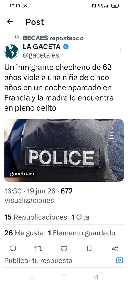 Mila87723614's tweet photo. Familia, han visto u oído?
Han visto u oído que en  Reino Unido un musulmán arrojó a un niño de 3 años a un foso de cocodrilos y que el niño está mutilado y muy grave?
Han visto u oído que dos "menores" entraron con un machetE y un bate de béisbol a un instituto de Valencia e hirieron a una niña?
Han visto u oído que un "inmigrante" irakí violó a una mujer autista en silla de ruedas en Suecia?
Han visto u oído que un "inmigrante" checheno violó a una niña de cinco años en Francia?
Han visto o escuchado alguna de estas noticias?
Han visto a esos parÁsitos que son los tertulianos rasgarse las vestiduras como  hicieron por unos insultos a Vinicius no por negro sino por provocador, por el beso más que consentido de Rubiales a Hermoso o por unos cánticos del hartazgo en Cornellá?
Probablemente ni vean ni oigan porque el bipartismo y su podredumbre mediática nos quieren dormidos mientras meten a criminalEs en España.
Porque a España no llegan inmigrantes sino SalvajEs como éstos.
Y volviendo a España, una sola pregunta: Con más de 5.400 mujeres violadas en 2025, con cientos de agresiones diarias, con miles de okupaciones y trabajando para mantener a los criminalEs,
Cuánta ruina, cuántas víctimas y cuánto dolor hace falta para que los españoles despierten?
#NiUnPasoAtrás