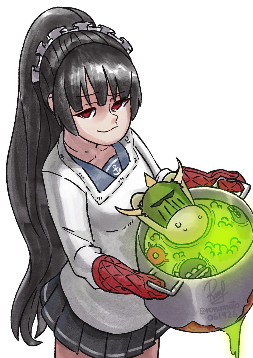 roninnato's tweet photo. Happy launch day Isokaze!
Btw. Who let her cook?
#艦これ版深夜の真剣お絵描き60分一本勝負 
#艦これ版真剣お絵描き60分一本勝負_20260619 https://t.co/fAep8Fi2jd