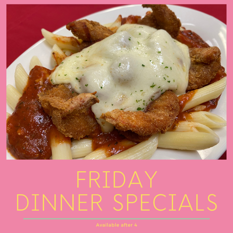 RockGrille's tweet photo. Shrimp Parmigiana w/ pasta $24.95
Crab Stuffed Portobello Pasta w/ salad $23.95 https://t.co/sXrtfZ9fx4