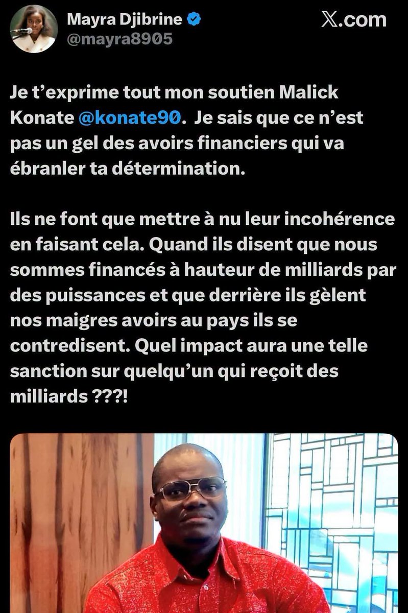 DelphineSankara's tweet photo. 🔴A Force de jouer des experts, je connais tout, spécialiste de tout et rien. Les #tînéniwous sont dans l'#huile chaude.

@mayra8905...C'est pas ton soutien mais faudra mettrer dans ta robe👗, nul ne peut gagner le combat de la #trahison contre sa #patrie 🇲🇱🇳🇪✌. https://t.co/6hk1ZiBX07