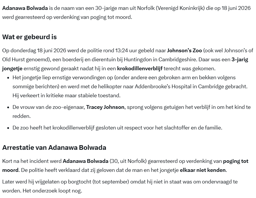 Miss_Royal73's tweet photo. De man die het 3-jarige jongetje in het krokodillenverblijf gooide, heet Adanawa Bolwada. Hij inmiddels vrijgelaten op borgtocht omdat hij niet in staat was om ondervraagd te worden.  Huh??🤷🏻‍♀️

Een kindermoordenaar zetten ze gewoon weer op straat. Zodat hij weer een slag kan slaan? En als je iets onwenselijks post op social media komen ze je ophalen.... 😵‍💫