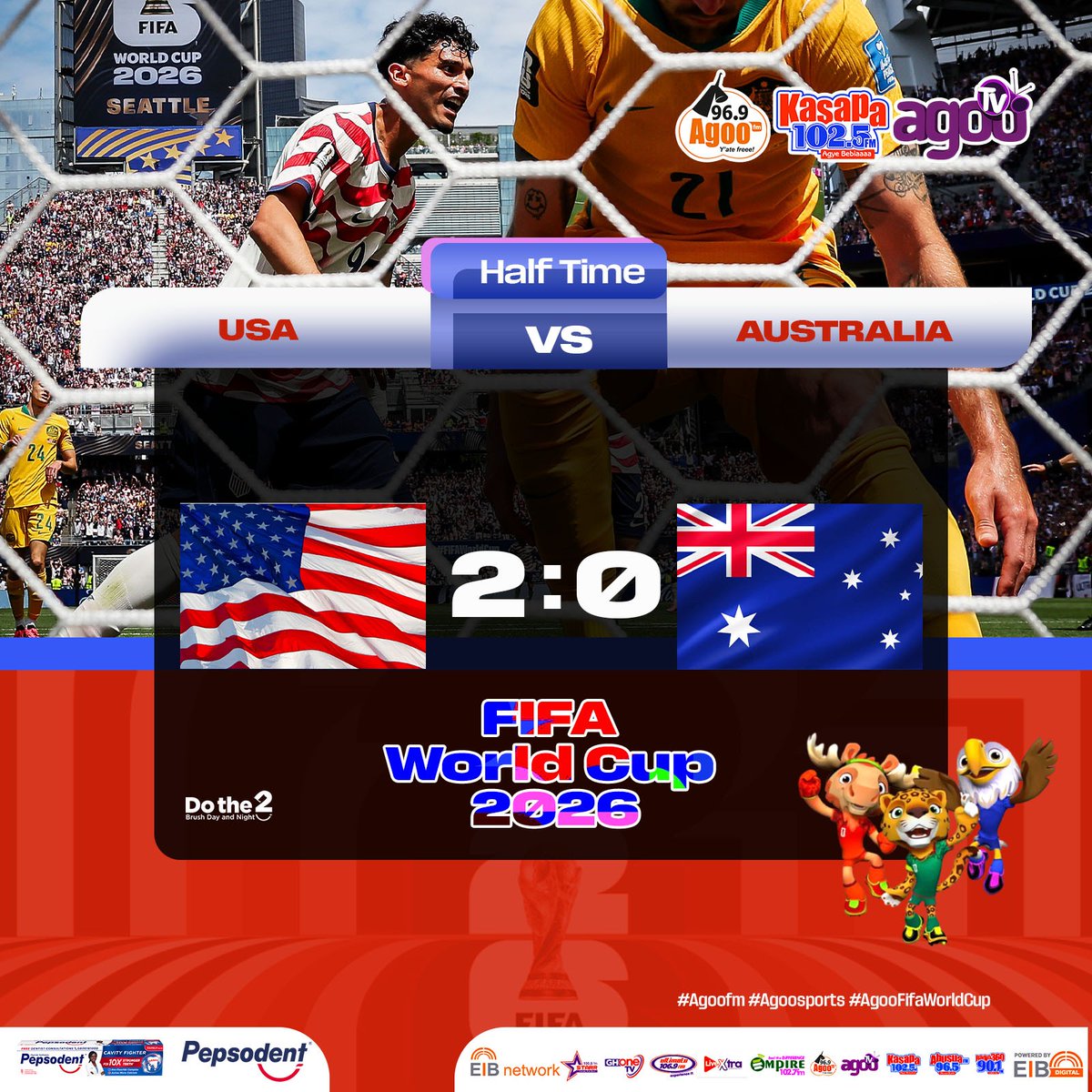 agoofmgh's tweet photo. Half Time...
USA vs Australia

#Agoofm #Agoosports #AgooFifaWorldCup #EibSports #Pepsodent https://t.co/4rptkLVtjr