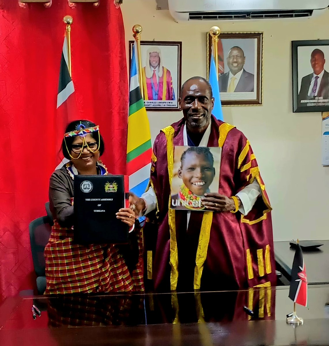ShaheenSnilofer's tweet photo. It was an honour to speak to the @TurkanaAssembly on “Strong Systems, Strong Futures: Delivering for Every Child in Turkana”. The ongoing MoU with the @TurkanaAssembly reflects our collaboration on strategic legislative frameworks and strengthened oversight responsibility. 

“When attention, resources, and focus are invested in children, it delivers results. An allocation is a promise; absorption determines whether that promise is kept.”

Follow live proceedings, 
https://t.co/YgLIjCos7Q…