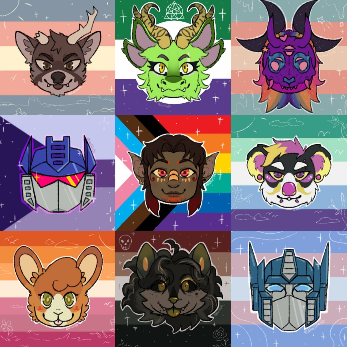HaelHallo's tweet photo. 🏳️‍🌈 Pride Icon Raffle 🏳️‍⚧️

🏆2 winners will get pride icons depicted below 
•Any species 
•any flag / Max 2 pride flags 

📘Rules
•Follow + RT + ❤ this post 
•Comment somthing you're proud about for extra entry!
•no raffle accts 
•read🧵 for more 

Ends 24th Good luck 🍀 https://t.co/CWBfvBUVud
