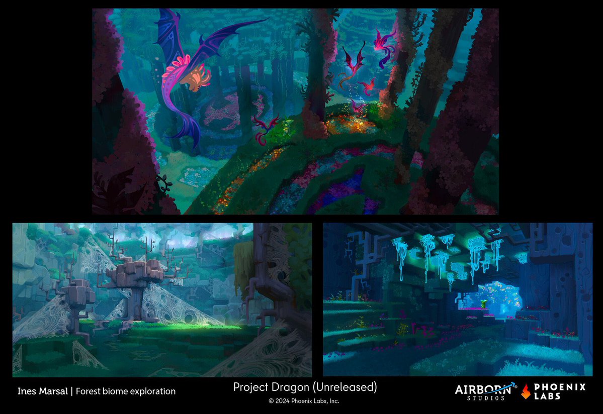 EverhavenWorld's tweet photo. #Everhaven Forest biome exploration art. #BringBackProjectDragon #ProjectDragon #cancelledgames #cozygames #fantasygames #gameart #conceptart
#2Dart by Ines Marshal: https://t.co/1kW7Kr5CzB https://t.co/C3Gdav6l7f