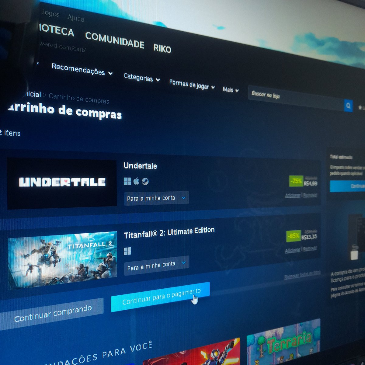 dumbheadead's tweet photo. vida boa do caralho eu te amo steam https://t.co/6y8twa0CVQ