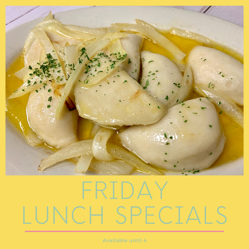 RockGrille's tweet photo. Pierogies w/ onion &amp; butter $11.99
Tuna Melt w/ fries  $12.99 https://t.co/Gq7expVwZ5