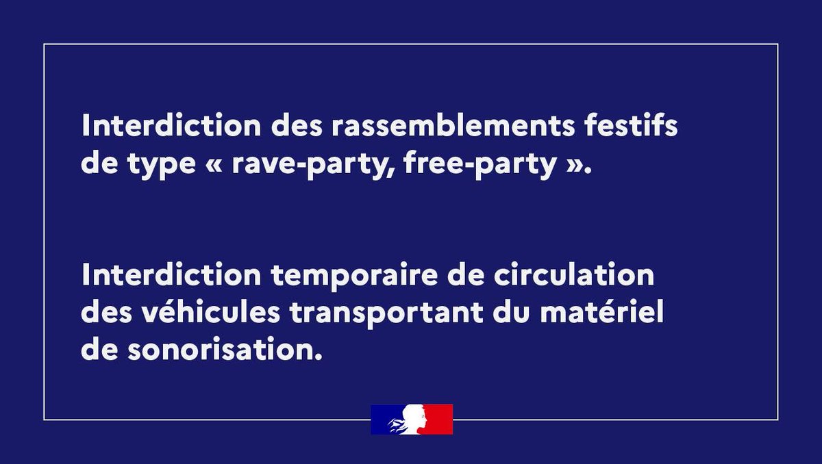 Image de Préfet du Calvados - ⛔️ Le Préfet a pris un arrêté interdisant, sur l'ensemble du #Calvados jusqu'au lundi 22 juin à 10h