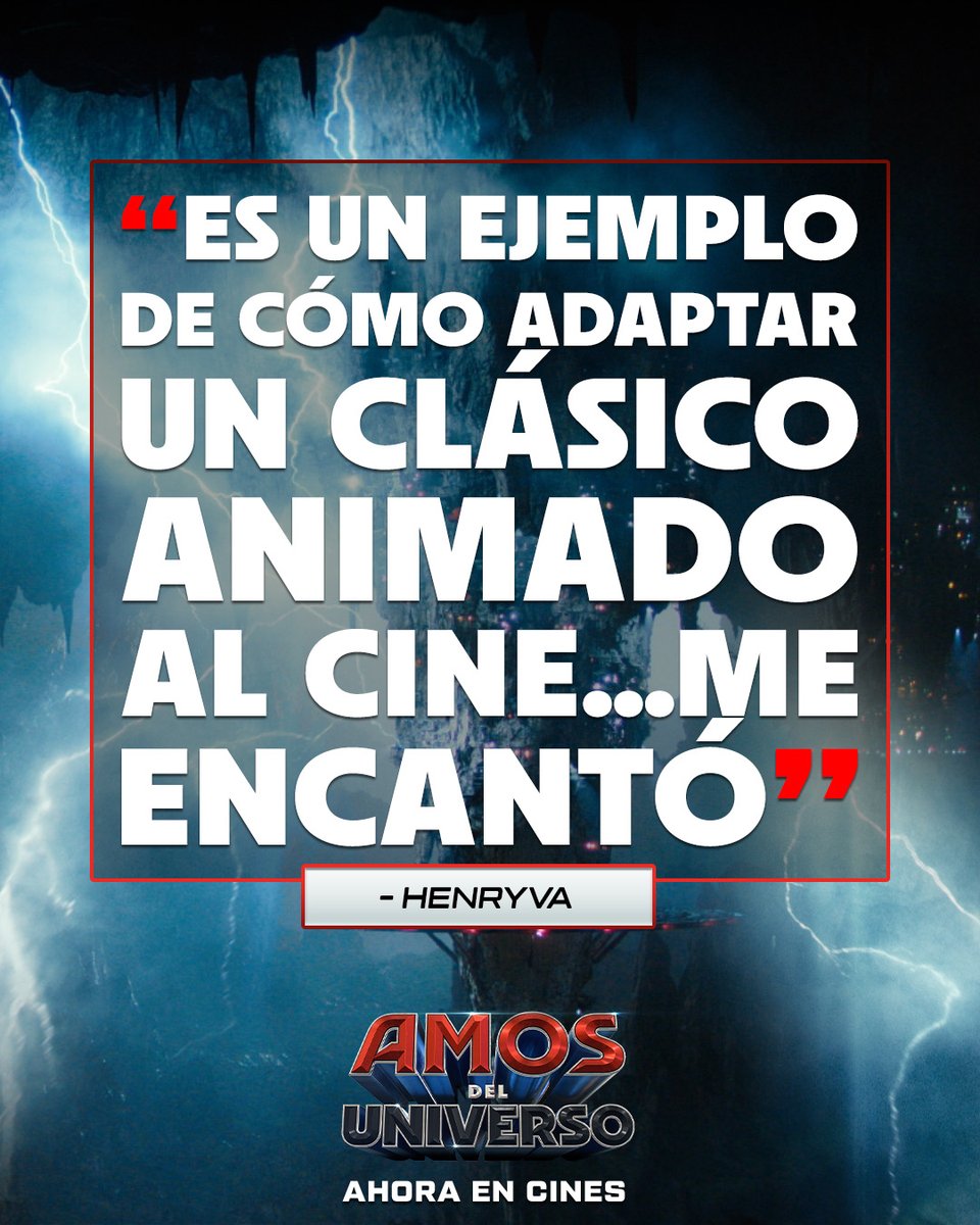 AndesFilmsBo's tweet photo. Hay aventuras que se disfrutan aún más cuando se viven en familia. ⚔️✨

#AmosDelUniverso llegó para reunir generaciones, volver a Eternia y sentir el poder de Grayskull en la pantalla grande. 🍿🔥

🎬 Ya en cines. https://t.co/OJ0wo9c8El