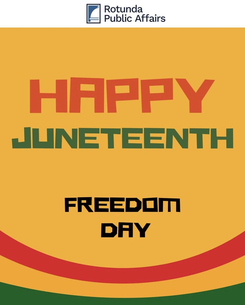 RotundaPublic's tweet photo. Happy Juneteenth https://t.co/y38i6AMRAV