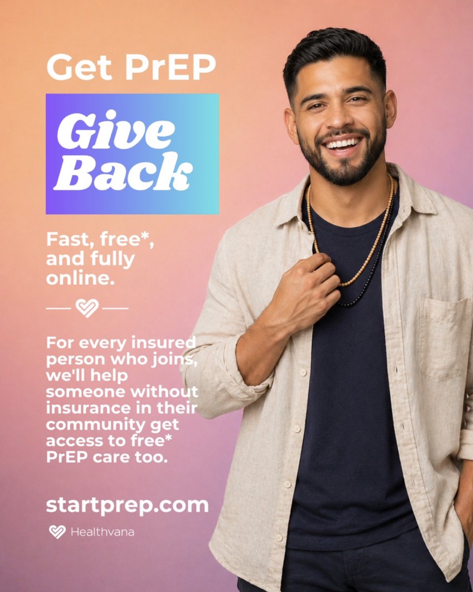 healthvana's tweet photo. What if getting PrEP also meant giving back? That is part of what makes Healthvana different. https://t.co/un8RrRwvUK