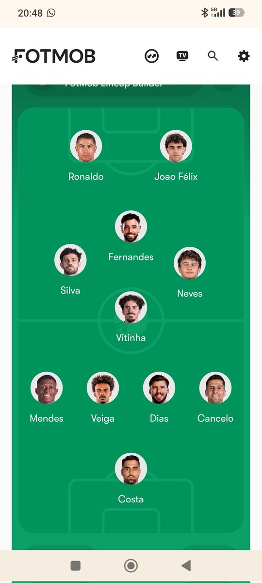 Ruben10PT's tweet photo. @CabineSport O melhor 11? Ou o melhor 11 com a obrigatoriedade de enfiar lá o CR7?

Como sei que é a segunda opção. Seria este: https://t.co/VRovPDdzbj
