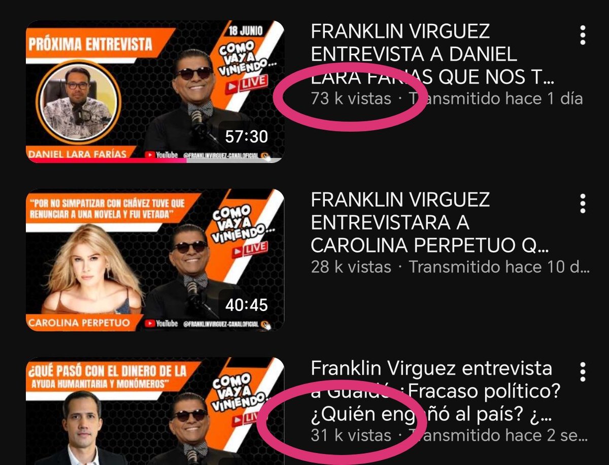 dieguintime's tweet photo. 1 día  vs 2 semanas después.

Entre tantas verdades, @DLaraF le dijo al "negro que hace tic tac" qué su entrevista sería la más vista del canal. Supera x ahora en más del doble a las reps de aquella que "Yo soy <inserte el nombre del falsario de turno>" hiciese a @jguaido. https://t.co/IENOdrIxTa