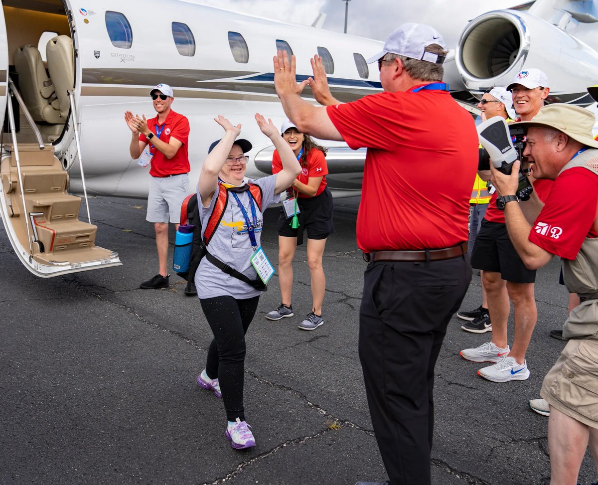 GAManufacturers's tweet photo. Today, @TextronAviation’s Special Olympics Airlift begins transporting athletes and coaches to the 2026 Special Olympics USA Games in Minnesota, with flights operating through St. Paul Downtown Airport on June 19 and June 27. More than 100 volunteer owners and pilots of Cessna, Beechcraft, and Hawker aircraft are expected to participate, with arrivals and departures occurring about every three minutes.

Signature Aviation, the event’s exclusive FBO sponsor, will provide operational and hospitality support at 17 departure locations, while a Signature hangar in St. Paul will serve as the Champion Center. The 2026 USA Games will be held June 20-26 at the University of Minnesota and the National Sports Center in Blaine.

The 2026 airlift will also feature its first widebody aircraft, a Boeing 777 provided by the Arizona Cardinals and Gridiron Air. Since its inception in 1987, the Special Olympics Airlift has transported more than 10,000 athletes and coaches to the USA Games.