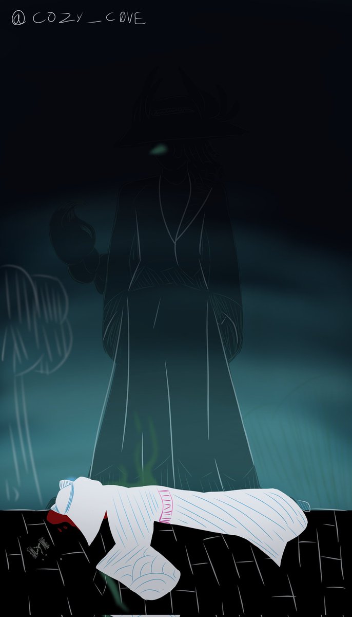 COZY_C0VE's tweet photo. [Someone would need to fix that.]

[We told her to be careful.]

[All she had to do was stay with the Swan for the night.]

[The Swan would've kept her safe.]

[Now look what fate has befallen you.]

[Foolish Merchant. Don't you know what happens to Heros?]

[...]
+ https://t.co/hFKAYh9XM9