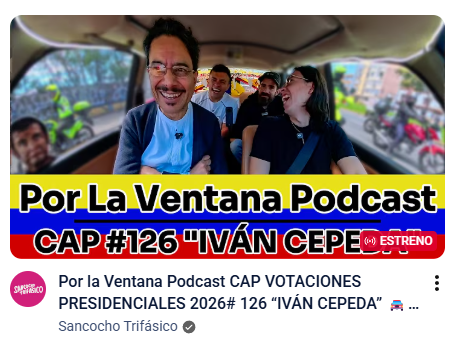 Nygma7677's tweet photo. 📲⚠️ 100.000 personas mirando a esta hora el lanzamiento del capitulo de Iván Cepeda en "Por la Ventana Potcasd" que censuró Abelardo con sus delincuentes cibernéticos ¡Está genial! ¡Entre ya! #VotoDecente #PorLaVentana https://t.co/3QgTtynnGb