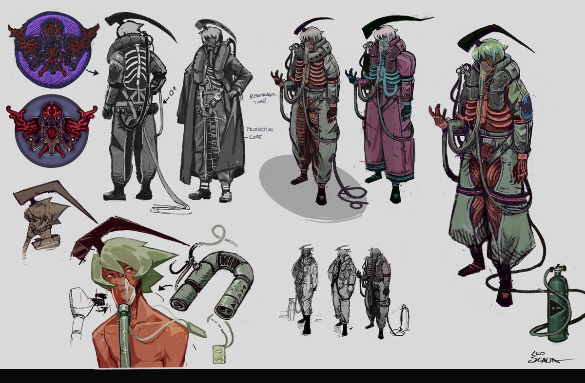 MiterGear's tweet photo. Character concept art for a game I'm working on https://t.co/mZIR7iLgta