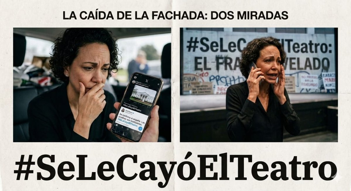 _Karenpnt's tweet photo. Mientras ella busca reflectores en Miami, sus aliados están tapando desfalcos y persiguiendo reales perdidos. La podredumbre de su círculo es evidente. #SeLeCayóElTeatro https://t.co/Sf4lcJcItf