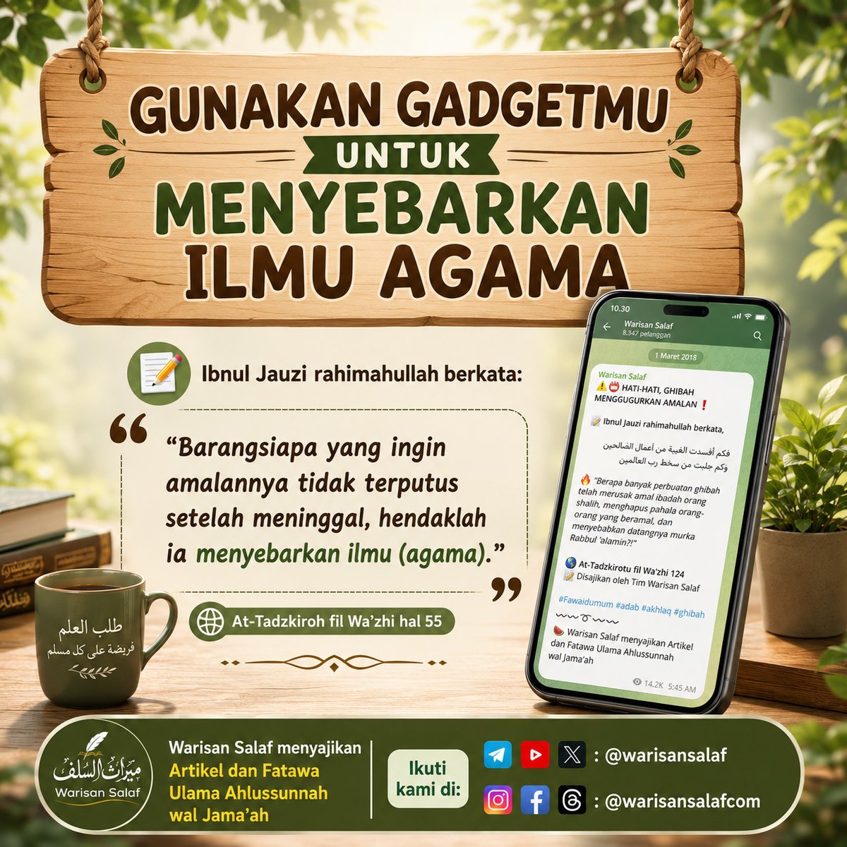 warisansalaf's tweet photo. Sebarkan Ilmu Agama... https://t.co/tto2rgn46p