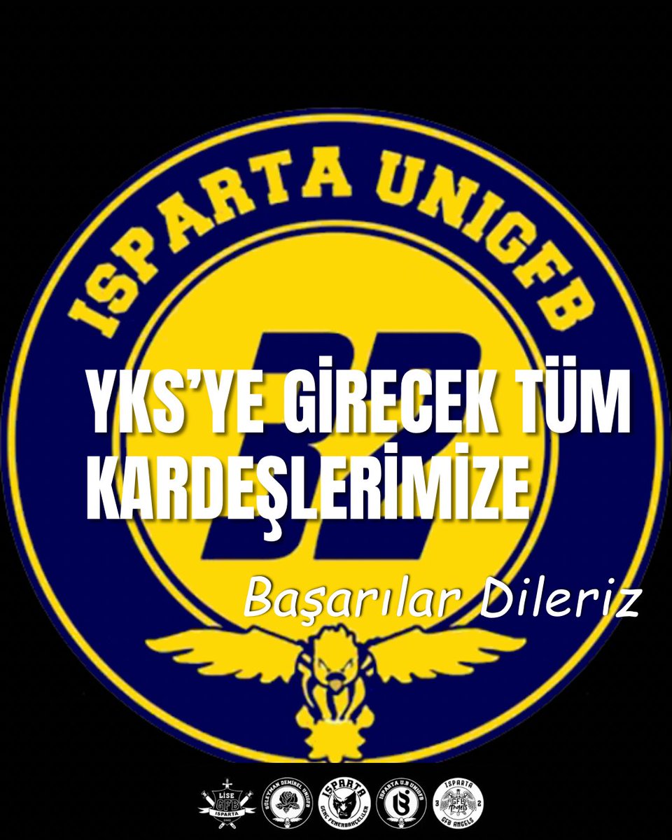 ISPARTAUNIGFB's tweet photo. Hafta sonu yapılacak olan Yükseköğretim Kurumları Sınavı’na girecek tüm kardeşlerimize başarılar dileriz.

#SpartanHools #UNIGFB https://t.co/2jvZs12ldR