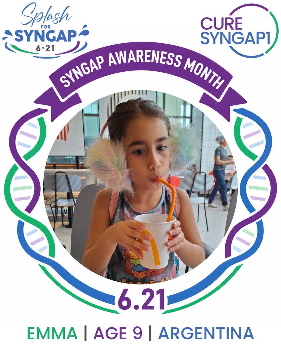 cureSYNGAP1's tweet photo. Emma loves swimming, dancing, Stitch, and mermaids. In the water, she is like a mermaid, confident, graceful, and even able to turn underwater. A cure for SYNGAP1 would mean hearing Emma speak in full sentences, read and write independently, and understand games well enough to pl https://t.co/5cqlNUqVPf