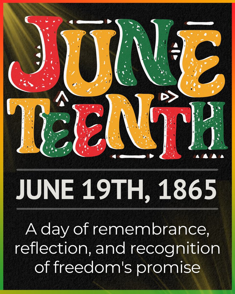 WWP_Schools's tweet photo. Today we honor Juneteenth, a day that commemorates the end of slavery in the United States and celebrates freedom, resilience, and progress. As we reflect on this pivotal moment in history, we honor the enduring pursuit of liberty and justice for all. #WWP #WWPRSD https://t.co/yUkpc5v1MP