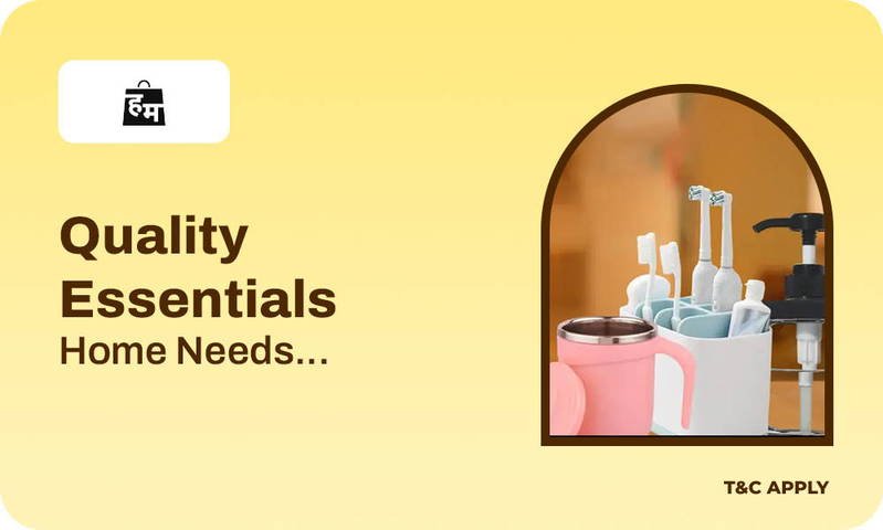 TechBazigar's tweet photo. 🏡 HamaraMall Home Essentials Deal!

💸 Use Coupon DEAL45 and get ₹45 OFF on your order

🛍️ Affordable products for every corner of your home

Shop more. Save more. Upgrade your home today! 🏠 
https://t.co/p68VoPuJYm https://t.co/uWEhlECuXd