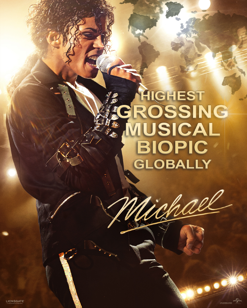 UniversalPicsZA's tweet photo. #MichaelMovie is officially the HIGHEST GROSSING MUSICAL BIOPIC in South Africa and Globally! See it in cinemas now https://t.co/l87RvMHfhk