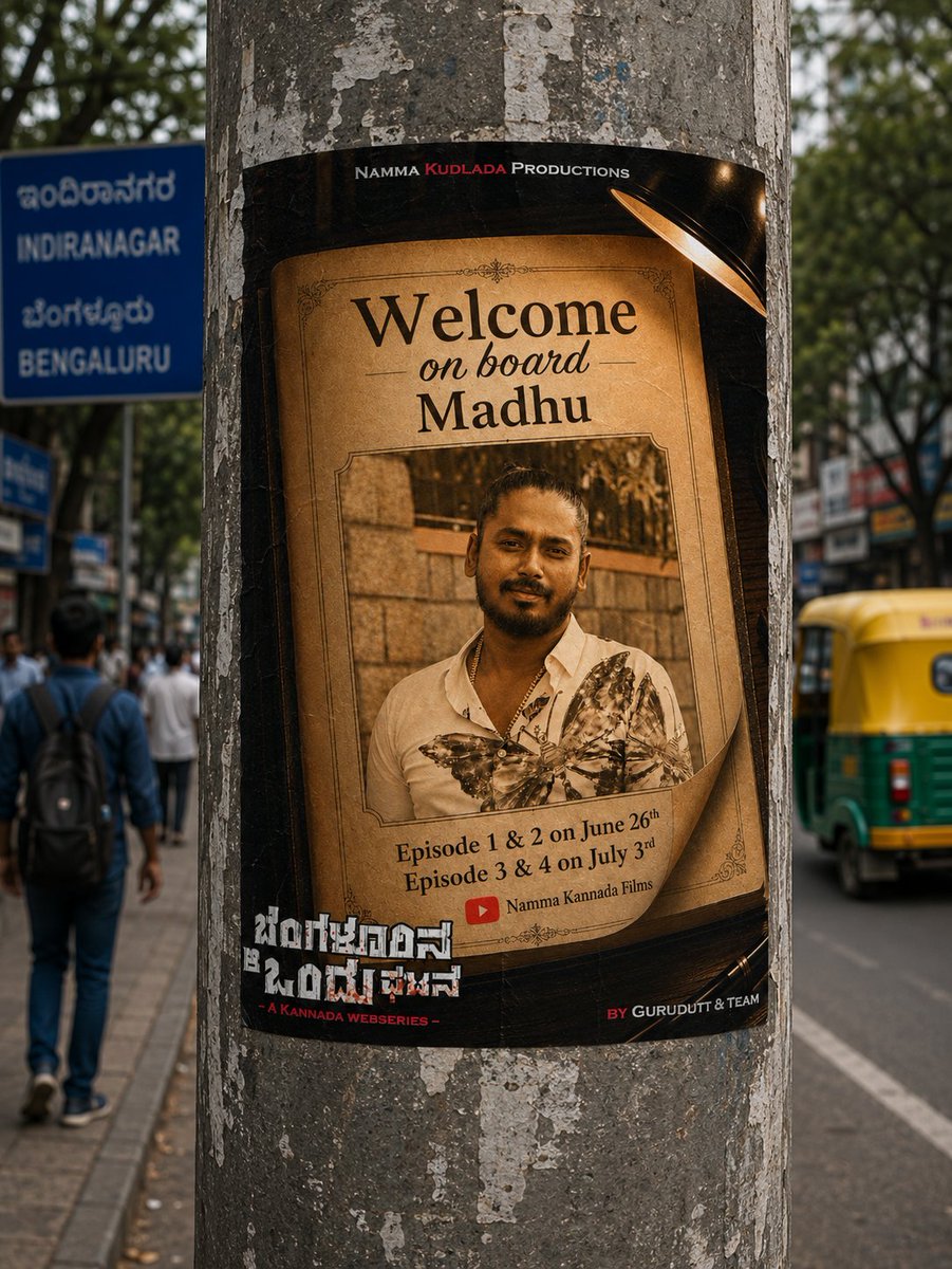 NammaKFI's tweet photo. A true artist doesn’t just create art - he brings emotions to life with every stroke of passion.
Welcome onboard Madhu 😊🙌🏻

Written, Directed and Produced by @GURUDUTT_TS 

Trailer: https://t.co/Ji6ab7S4GD

#Kannada #CrimeThriller #WebSeries #BAOG #Bengalurina_aa_ondu_ghatane https://t.co/9xLOXwA9pf