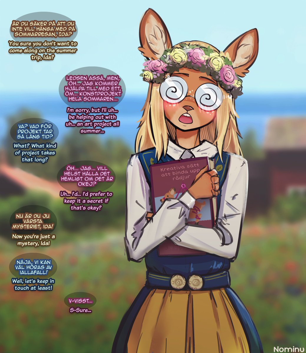 NominuArt's tweet photo. Ida Midsommar has her summer fully booked with a secret art project! https://t.co/Hv4XK0vevy