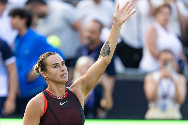 TheTennisLetter's tweet photo. Sabalenka d. Bartunkova 2-6 7-6(2) 6-4 in Berlin 

Incredible comeback from Aryna

Down a set and a double break against an opponent playing fearless tennis… but she kept believing 

One of the many reasons she's world No. 1

✅33rd win of 2026 

Always ready for a fight

🐅 https://t.co/e7vL0zFtHm