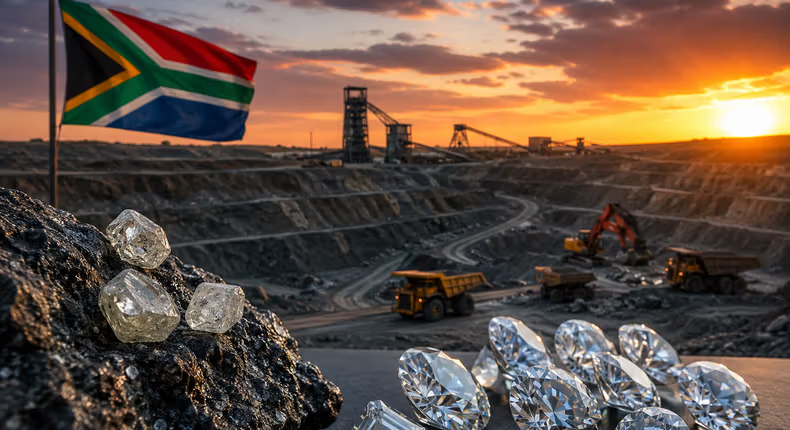 BusInsiderSSA's tweet photo. South Africa’s🇿🇦 diamond industry may face disruption as London-listed miner moves to restructure assets

South Africa’s🇿🇦 diamond sector is under renewed pressure after London-listed Petra Diamonds placed its Finsch Diamond Mine under business rescue and initiated retrenchment proceedings at its Cullinan operation, putting nearly 1,800 jobs at risk.