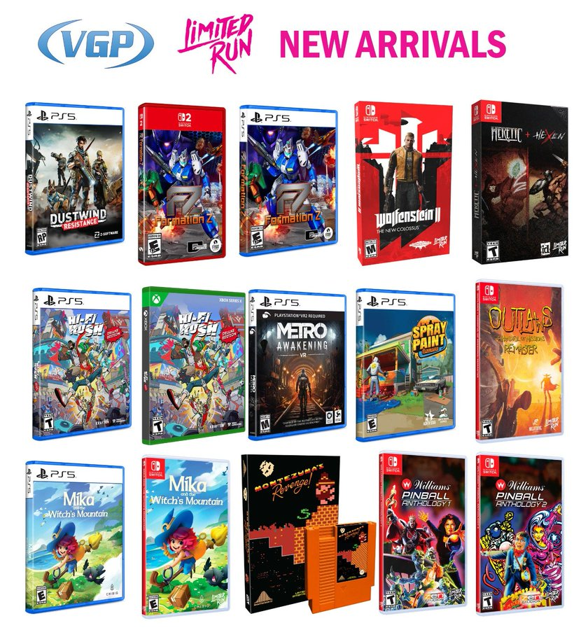 New Limited Run Nintendo Switch 2 / Switch physical releases now