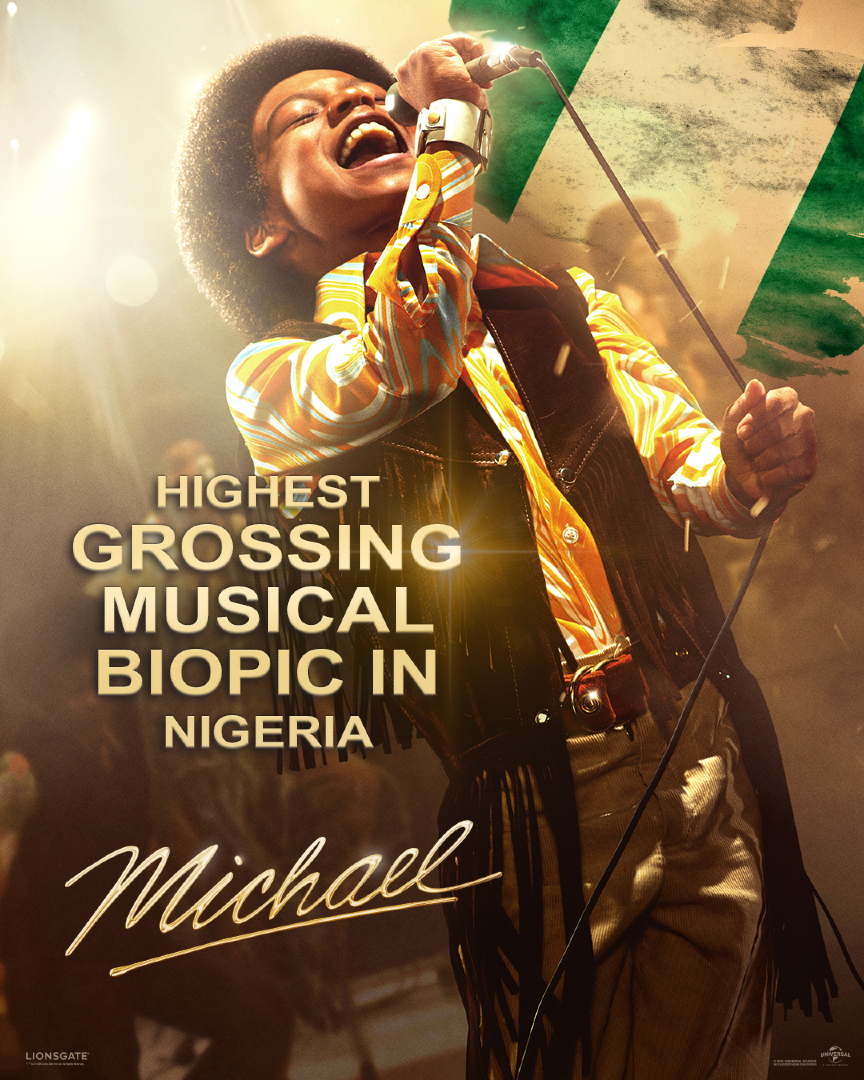 UniversalPicsZA's tweet photo. #MichaelMovie is officially the HIGHEST GROSSING MUSICAL BIOPIC in South Africa and Globally! See it in cinemas now https://t.co/l87RvMHfhk