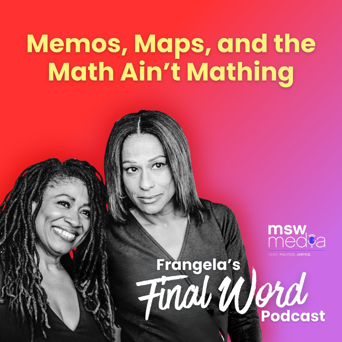 mswmediapods's tweet photo. Trump's Iran memo is a diplomatic Post-it, 776K kids lose SNAP, ballroom taxpayer lies exposed, and 38% think the US won't survive another 250 years.

#TheFinalWord podcast with @frangeladuo #MSWMedia

Like, share &amp; follow: https://t.co/9JE1iUHHyN https://t.co/veDT3GESQp