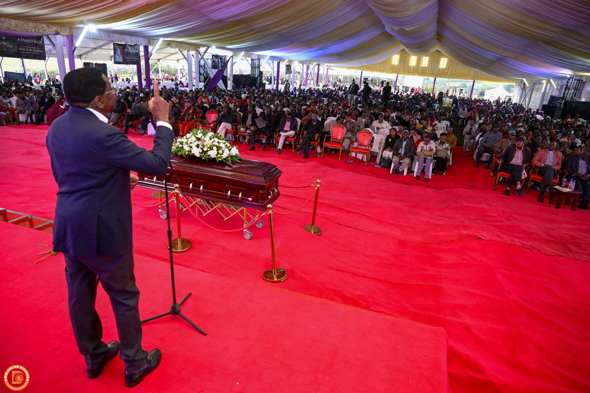 orengo_james's tweet photo. Today in Narok, we bid a solemn farewell to Mzee Harun Lempaka, a veteran politician, a cornerstone of national politics, and a relentless champion for democracy. 

His profound impact was clearly seen during the IEBC boundary review, where his fierce advocacy for minority groups directly led to the creation of the Narok East Constituency.

​The daily violations of Maasai land rights remind us that the battle he fought is far from over. In honor of his legacy, the Maa community must stand united and continue the struggle for their ancestral lands.

​Rest in power, Shujaa!