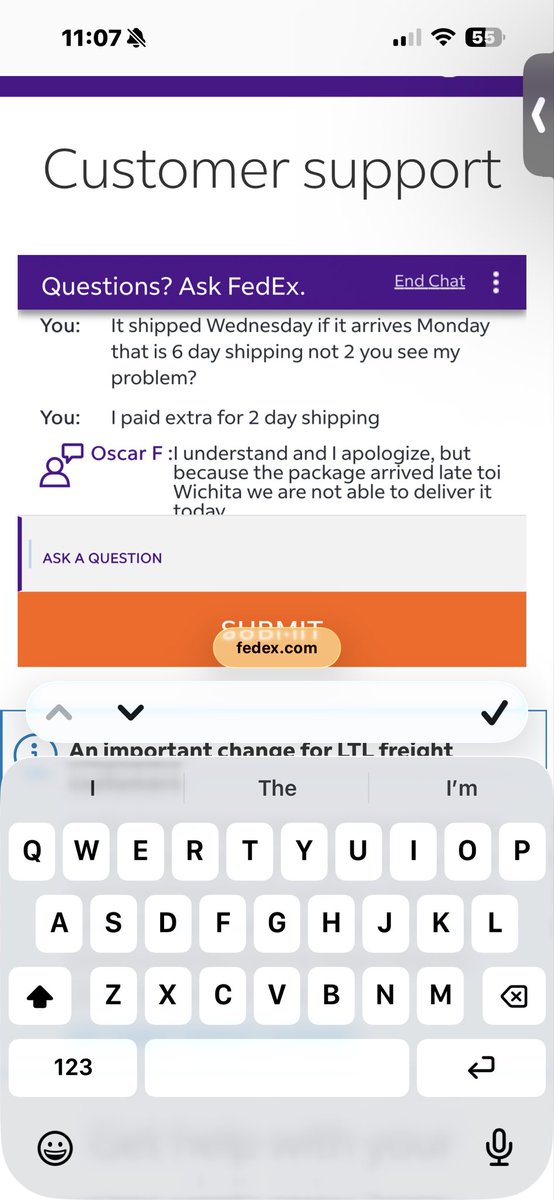 Robertson2832's tweet photo. They get worse and worse 
Use any other carrier besides @FedEx  @FedExOffice. Paying for a service they don’t provide and then saying there is nothing they can do about except take your money. @UPS https://t.co/Pgf2KueXvh