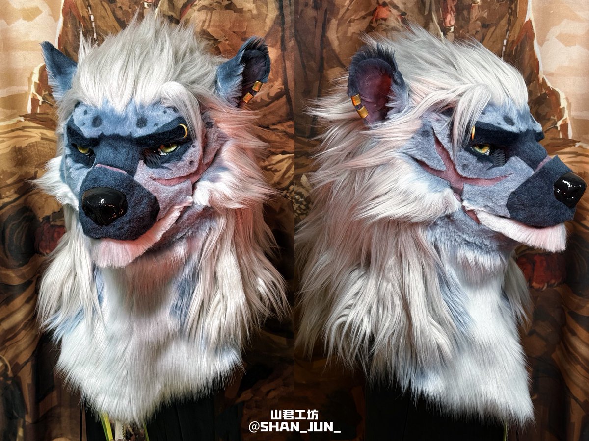 SHAN_JUN_'s tweet photo. Hyena
 
#山君工坊  #realisticfursuit #furryart #handmade #fursuit #fursuitmaker #兽装 #兽装师  #furryartist #furryartwork #furrycommunity https://t.co/bt2ie5VpAl