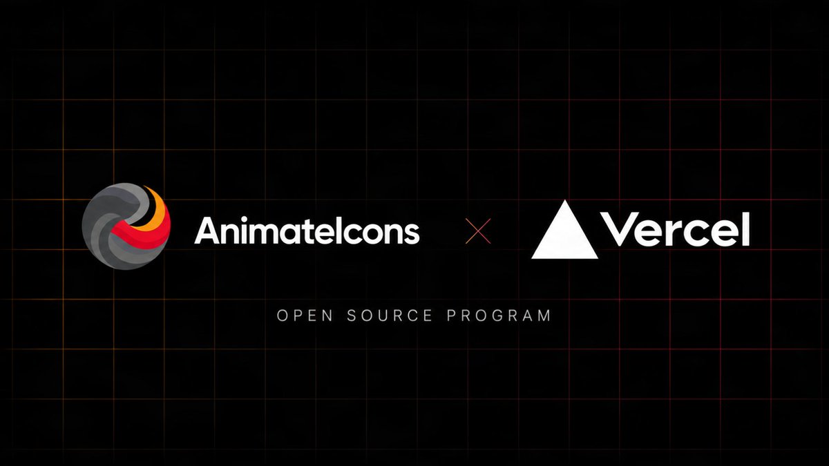 Avijit07x's tweet photo. AnimateIcons × Vercel

Excited to join the Vercel Open Source Program.

Looking forward to building and shipping even more for the React community.

https://t.co/owsw6LWYKI

#opensource #reactjs #vercel https://t.co/42XdZNOlio